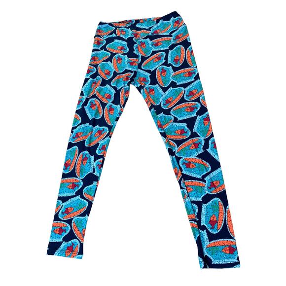 LuLaRoe women’s leggings, Tall & Curvy, fish bowl pattern, . 92% Polyester - Picture 1 of 5